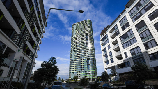 The 36-storey Opal Tower, which was found to have structural defects.