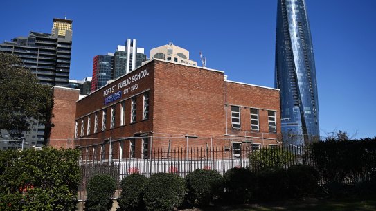 Fort Street Public School on Observatory Hill is undergoing a $53 million redevelopment.