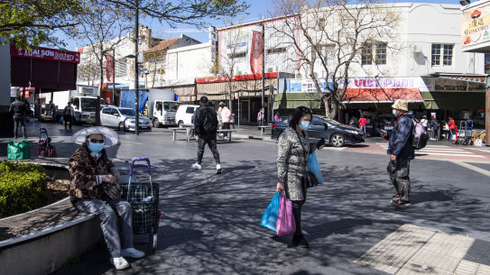 Bankstown City Plaza during the pandemic, in September 2021.