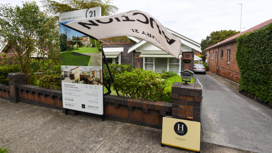 Sydney property values have fallen 10.1 per cent since the market peak in February.