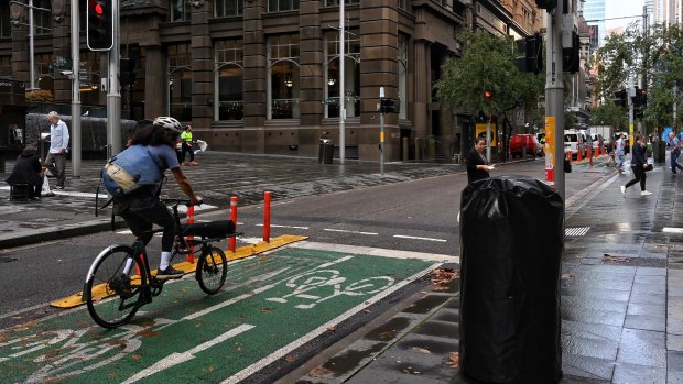 ‘Unparalleled’: Sydney’s most popular pop-up bike path overtakes city’s busiest