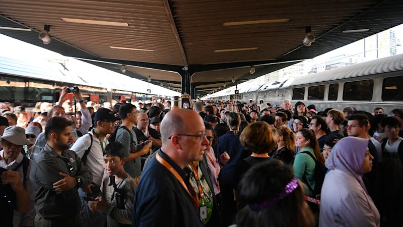 ‘It’s time to say goodbye’: Hundreds farewell the last V-set train