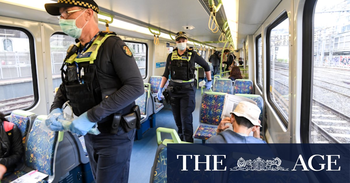 Victoria COVID Mask-wearing is a little loose on Melbourne public transport - Vimarsana News