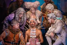 Some of the cast of Candide during Opera Australia’s Sydney summer 2025 season.