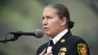Los Angeles Fire Department chief Kristin Crowley.