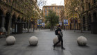 Sydney in lockdown: Martin Place last Wednesday. 