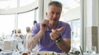 Southern and Coke: Steve Waugh at lunch with the AFR at Sealevel Restaurant,  Cronulla. 