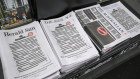 Newspaper front pages across all major media outlets on the first day of the press freedom campaign.