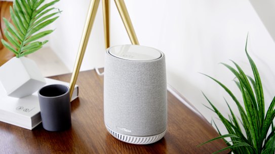 The Orbi Voice is a Netgear Orbi mesh Wi-Fi hub and an Alexa smart speaker combined.