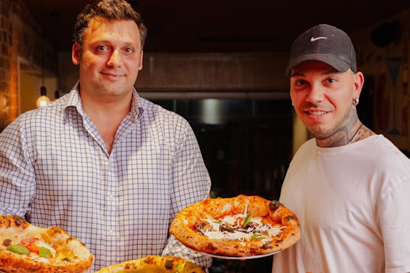 Aperitivo owner Michele Rispoli and pizzaiolo Christian Faccenda.