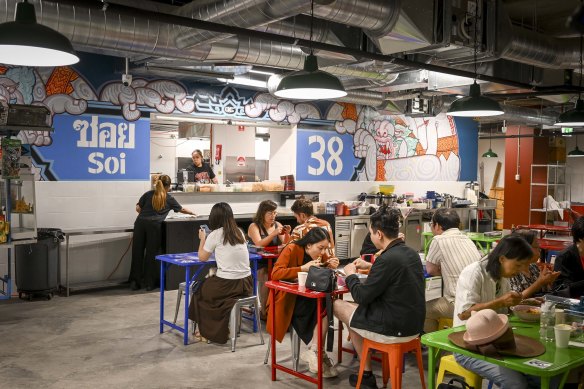 Soi 38’s new home still channels a little of Bangkok’s vibrant street-food stalls.