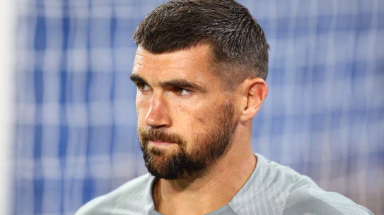 Cross roads: Australian goalkeeper Maty Ryan.