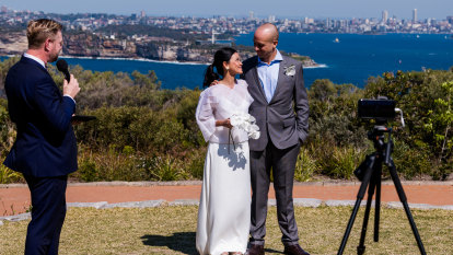 ‘We wasted no time’: Sydney couples rush to get married as restrictions ease