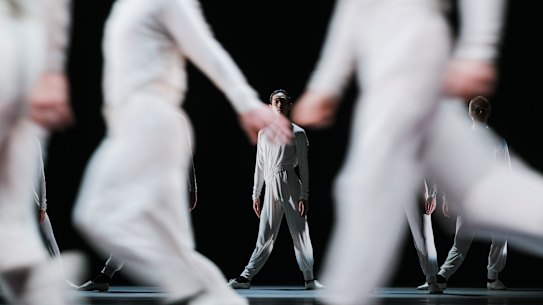Dress rehearsal for Watermark, the brand-new commission and world premiere from the New York Dialects triple bill, which will be held at the Sydney Opera House.