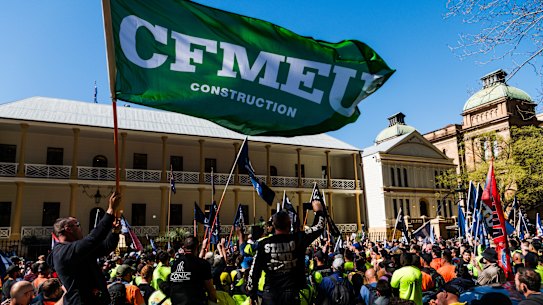 There are more than 40 ongoing investigations into CFMEU officials.