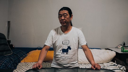 Former HungryPanda worker Yang Jun wants to go back to his old job at full pay.