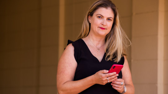 Natalie Coulson finds it hard to be without her phone.