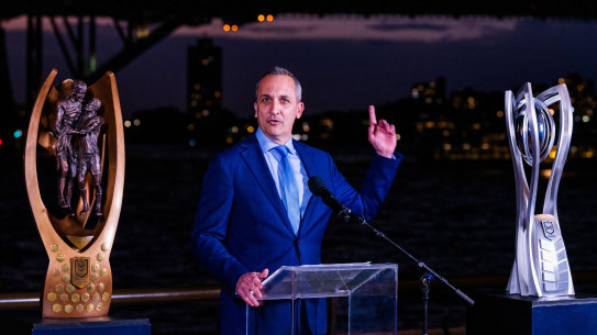 NRL CEO Andrew Abdo is making changes to his executive team.