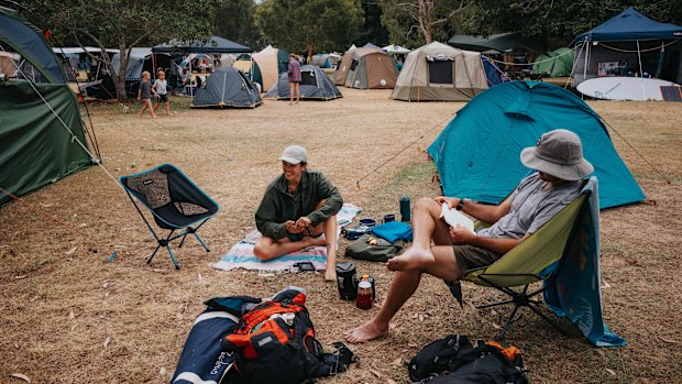The Basin campground in Ku-ring-gai Chase National Park in January this year.