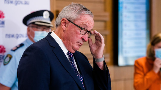 Health Minister Brad Hazzard will make it mandatory for health workers to be vaccinated. 