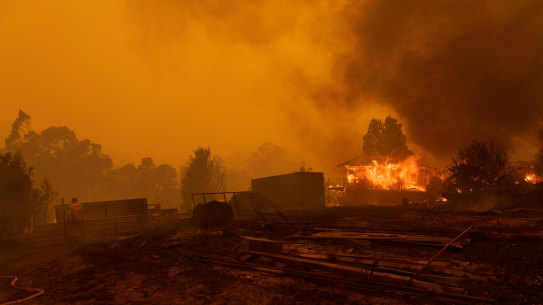 Much of Malua Bay on the South Coast was destroyed by the Clyde Mountain fire. 
