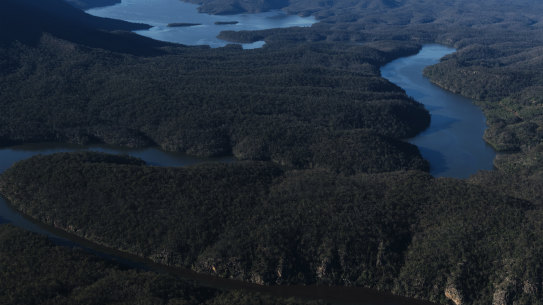 Lake Burragorang sits behind Warragamba Dam, and would potentially fill as much as 17 metres higher if the government proceeds with plans to raise the dam's wall height. Compensating for the environmental damage is unlikely to come cheap.