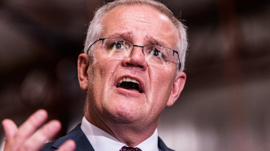 Prime Minister Scott Morrison agrees with people pushing to have transgender women banned from female sports.
