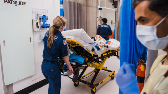 Emergency departments in NSW are treating a record number of the most critically ill patients, while wait times have also increased.
