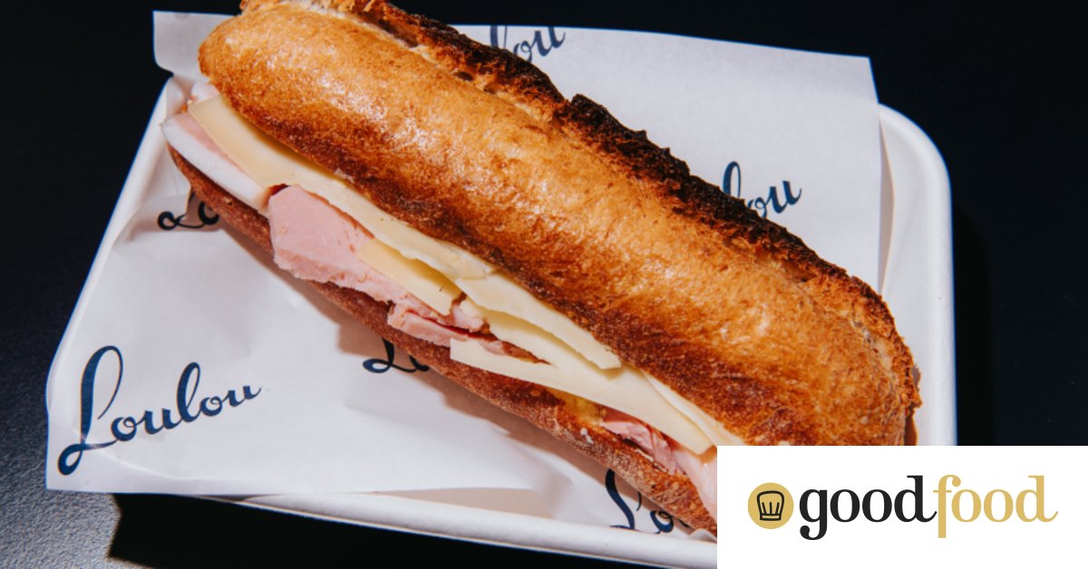 Loulou’s ham, cheese and butter baguette