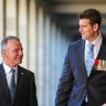 Australian War Memorial director Brendan Nelson and Victoria Cross recipient Ben Roberts-Smith in 2013.