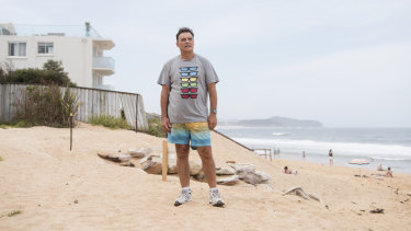 Garry Silk is happy that a package of funding will help home owners build a sea wall to protect their homes from storms. His home was one of many beachside properties damaged in a massive storm on Collaroy beach in 2016.