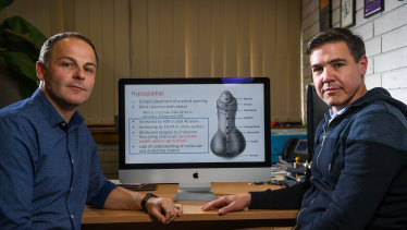 Lecturer Mark Green and Associate Professor Andrew Pask  think chemicals in plastics may be linked to shrinking penis size and penis birth defects.