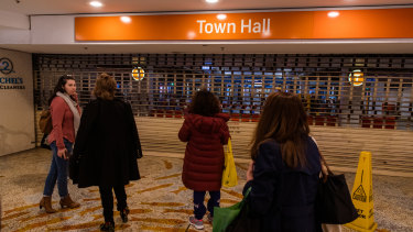 Closed: Town Hall Station.