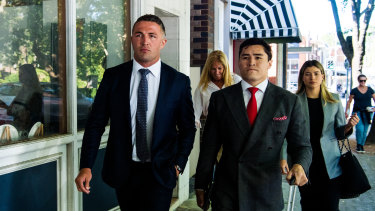 The former NRL star admitted to the court on Friday to having four schooners of Great Northern beer before the incident but said he was sober arriving at the property. 