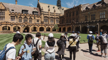 Foreign students are still flocking to Australia's universities. 