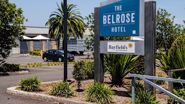 A worker from the Belrose Hotel was one of the three earliest patients to show symptoms on December 10. 