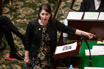 Not happy, Gladys: NSW Premier is hoping the Queensland border will open on Friday.