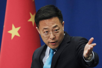China’s Foreign Ministry spokesman Zhao Lijian. 
