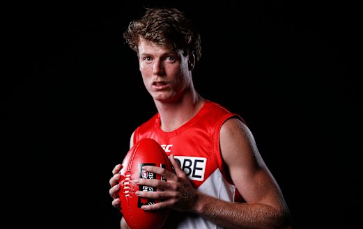 Son of a gun: Sydney draftee and AFL academy product Nick Blakey.