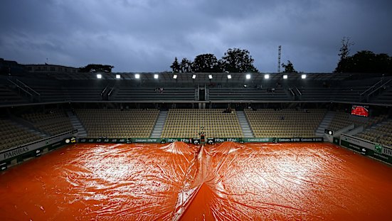 Rain and delays have been a theme at this year’s Roland-Garros tournament.