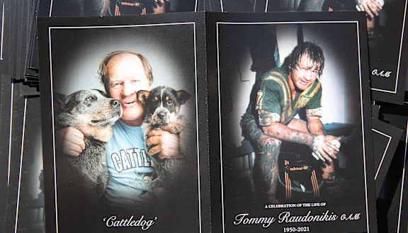 The video tributes for Tommy Raudonikis have started.