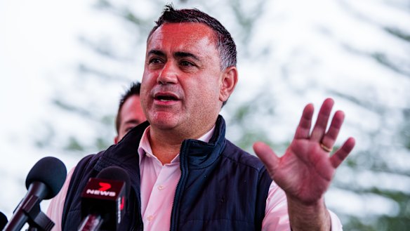 Mr Barilaro accused the Liberals of breaching the Coalition agreement. 