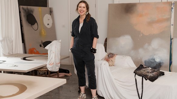 "You know the beauty of getting older is that I don't mind what people think so much anymore," Louise Olsen says of her first solo show. 