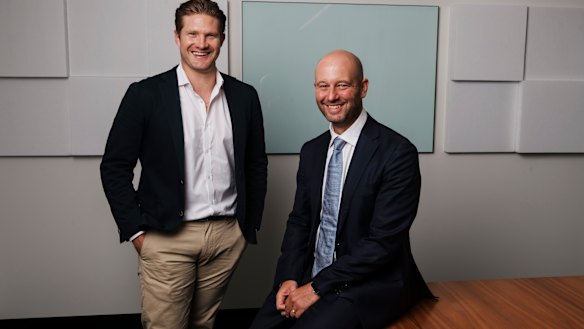 New ACA chief executive Todd Greenberg with president Shane Watson.