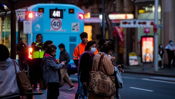 NSW residents are being urged to wear face masks on public transport. 