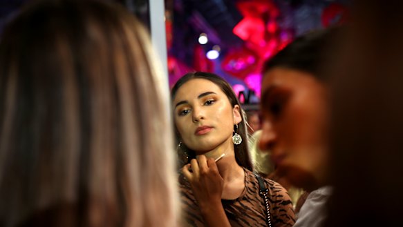 Twenty-year-old Alexa Stefanovski, from Liverpool, was among those trying products.