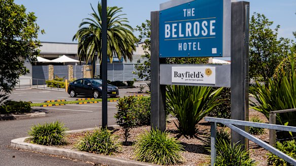 A worker from the Belrose Hotel was one of the three earliest patients to show symptoms on December 10. 