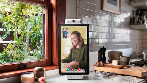 Facebook's Portal+. The company is marketing the new devices as a way for its users to chat without fuss.