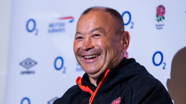 Eddie Jones speaks at his press conference in Coogee on Thursday.