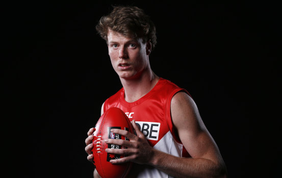 Son of a gun: Sydney draftee and AFL academy product Nick Blakey.